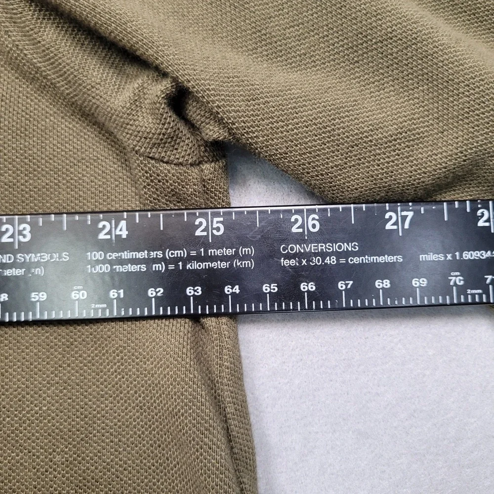 Polo Ralph Lauren Mens XLT Tall Olive Green Short Sleeve Pique Polo Shirt
